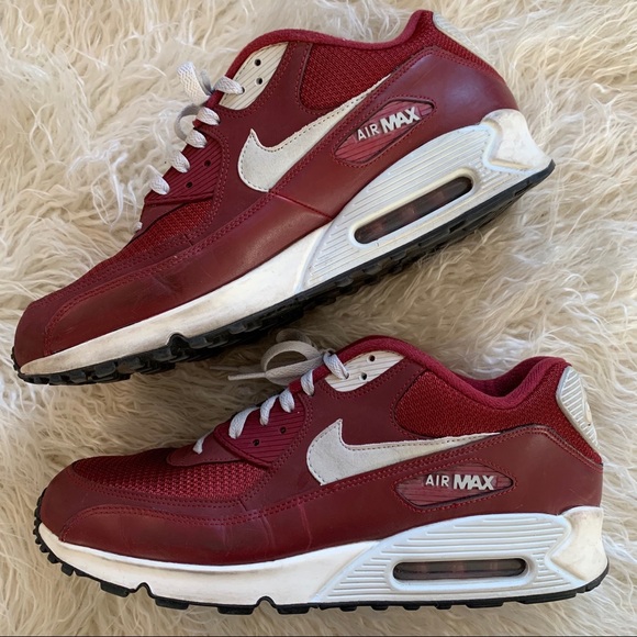 Nike Shoes | Nike Air Max Maroon White Shoe Mens Size 3 | Poshmark